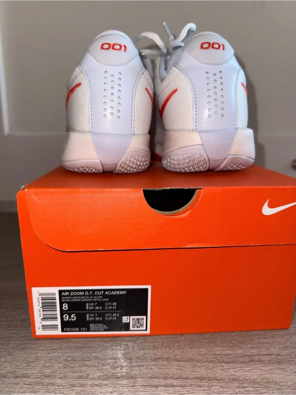 Nike Air Zoom GT Cut Academy 'White Picante Red' (Size 8 Mens / Size 9.5 Womens)